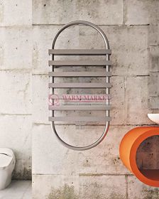 Дизайнерский полотенцесушитель из матовой полированной нержавеющей стали Exodus Carisa