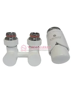 Комплект эксклюзивного узла подключения G 3/4 x М22x1,5 50 мм с термоголовкой Белый