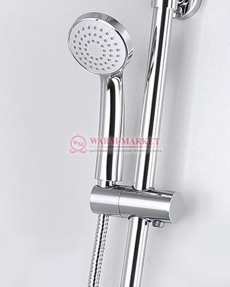 Душевой комплект со смесителем черный A12202-Bl