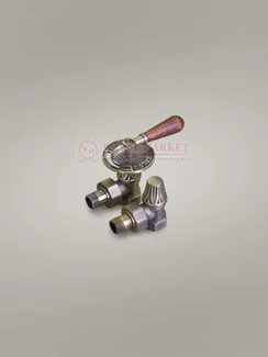 Угловой комплект для подключения чугунного радиатора 1/2