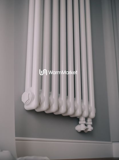 Bareng Softy 2120 - двухтрубный трубчатый радиатор высотой 1200 мм, нижнее подключение с термостатикой