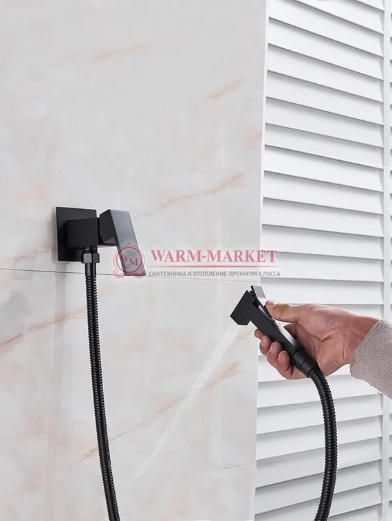 Комплект гигиенического душа Warmer Black Line 909585