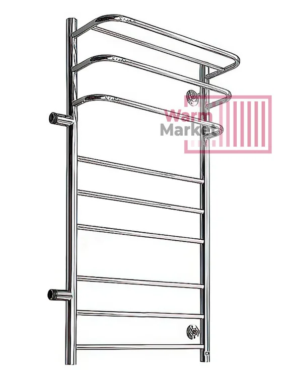Водяной полотенцесушитель из нержавеющей стали  Лира