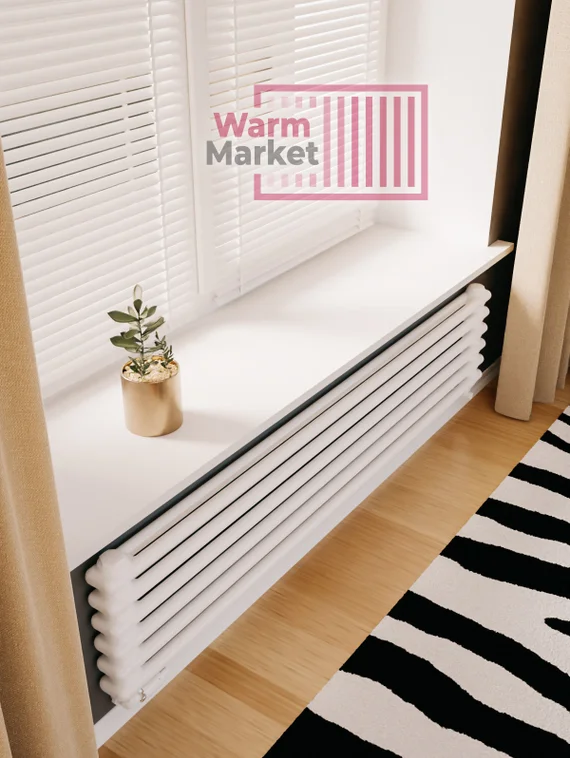 Axxinot Sentir Z 2140 - стальной двухтрубный радиатор шириной 1400 мм, нижнее разнесенное подключение