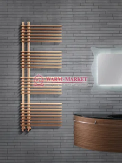 Astra Bronze-бронзовый полотенцесушитель с перекладинами внахлест.