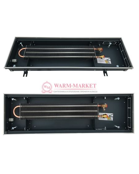 Внутрипольный конвектор Techno Usual KVZ, высота 85 мм., ширина 250 мм., без решетки